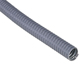 kopen PVC-gecoate flexibele geleiding grijze kleur, flexibele geleiding gegolfd type online manufacture