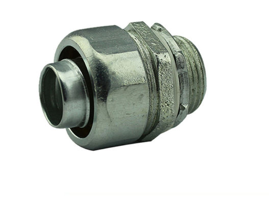 kwaliteit  Zinc Plated Malleable Iron Fittings 2 Liquid Tight Connector Compact Design fabriek